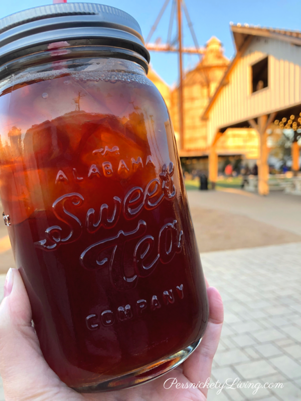 Big jar of Alabama Sweet Tea at the Silos