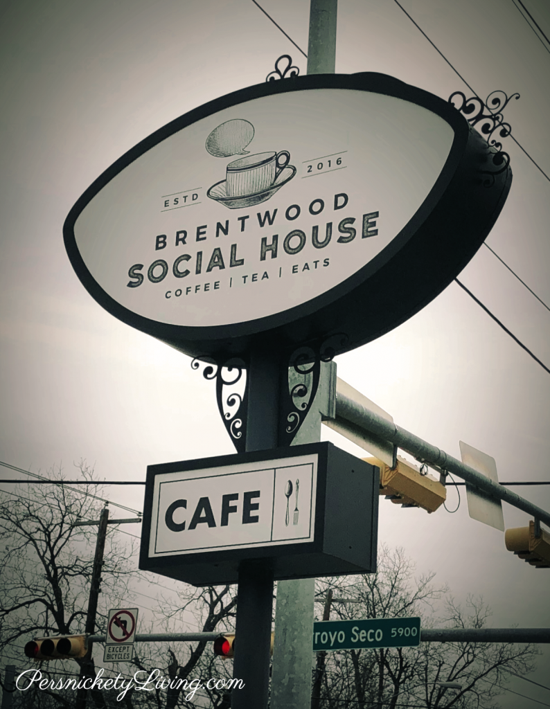 Brentwood Social House Cafe Sign