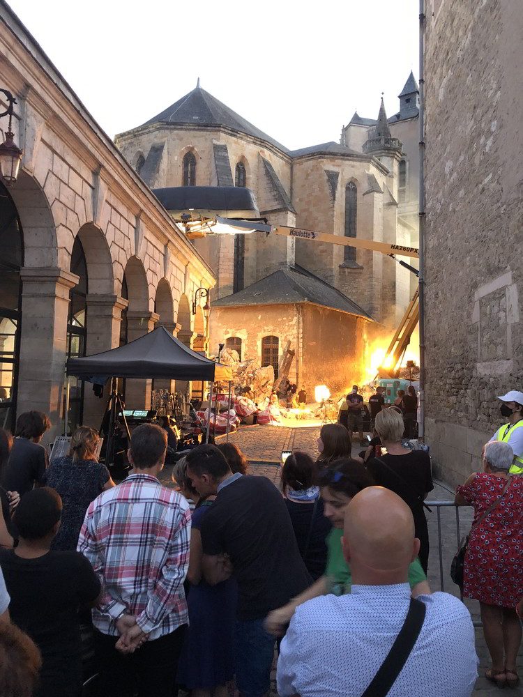 All the Light We Cannot See Film Location behind the cathedral with fire effects