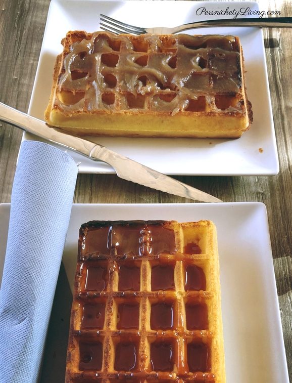 Waffles at Bar de la Plage in Najac France