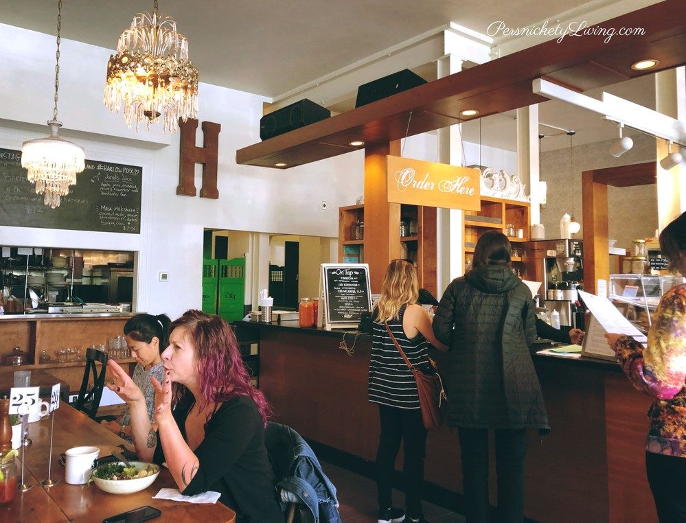 Harlow interior vegan restaurant