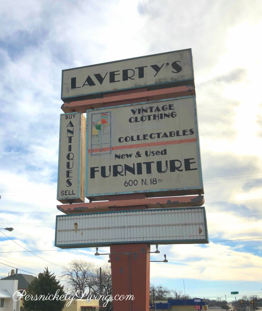 Laverty's sign in Waco, Texas