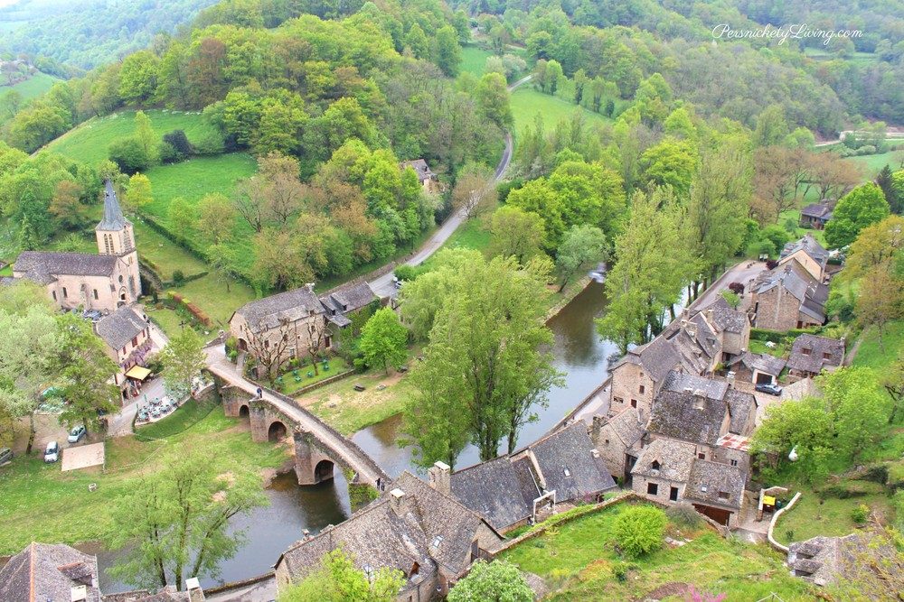 Looking down to the French town from the castle