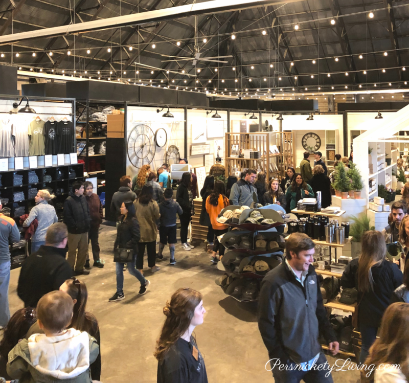 People shopping inside Magnolia Market