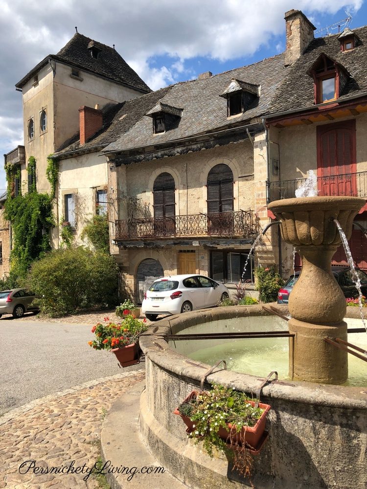 Fountain in Najac Village France
