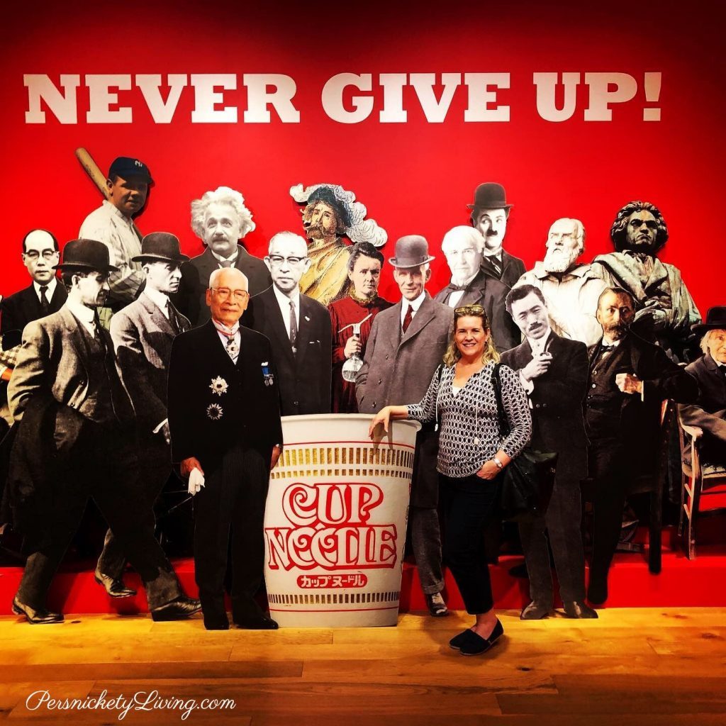 Never give up Cup Noodles Museum Yokohama