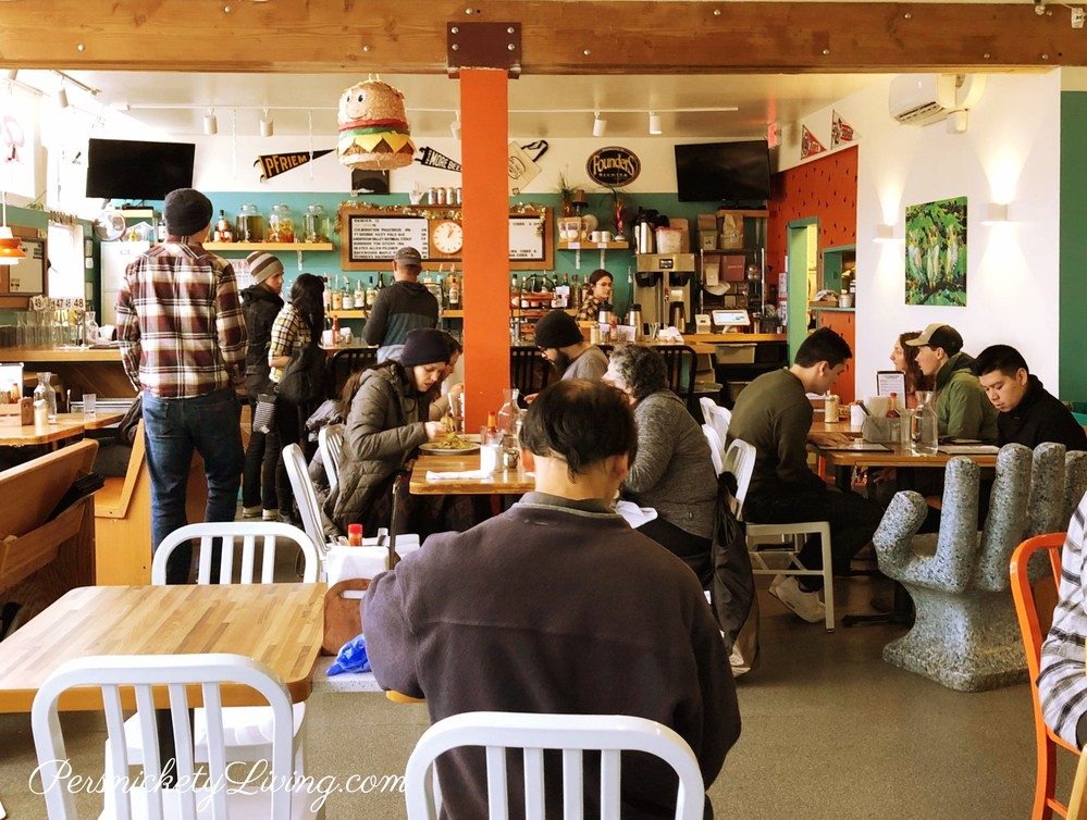 Interior Off the Griddle vegan-friendly restaurant in portland