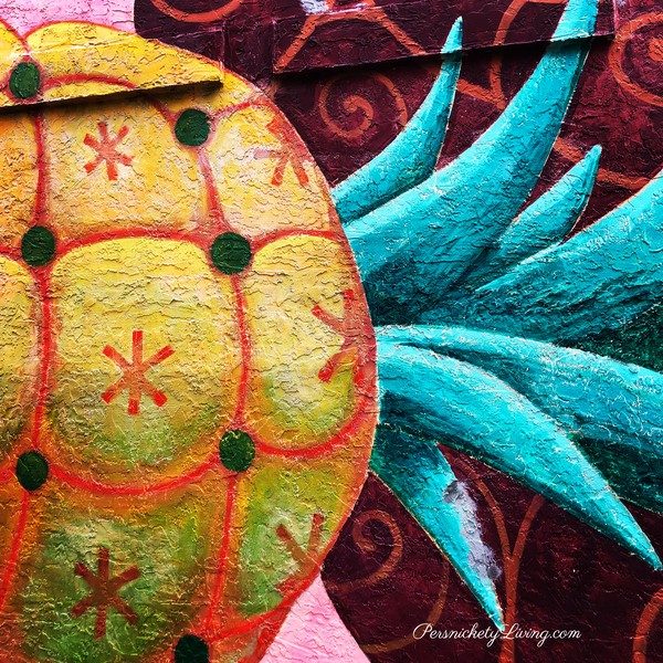 pinapple mural Delray Beach