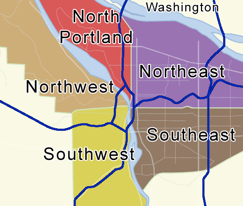 5 Quadrants of Portland