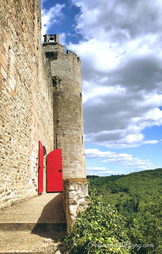 Najac Fortress Red Door