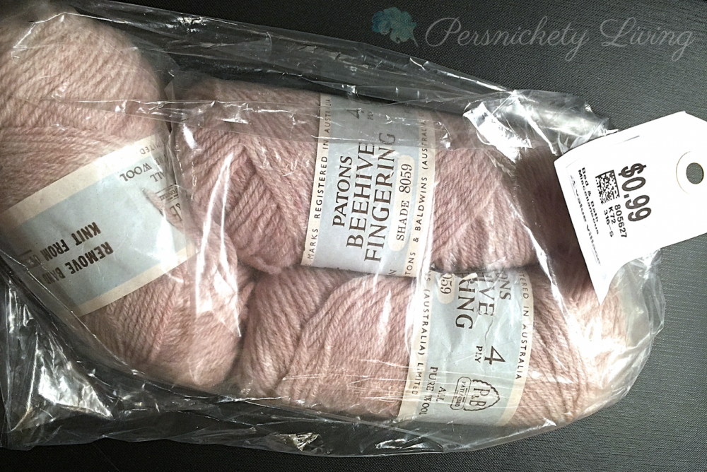 100%-Wool-Yarn-Skeins thrifted for 99 cents