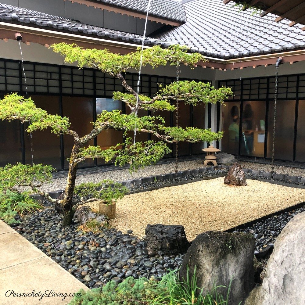 Zen Japanese garden in Florida just outside the museum