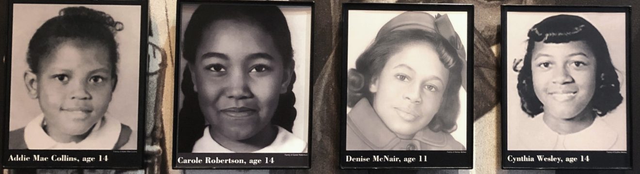 pictures of 4 young black girls murdered in church bombing by KKK